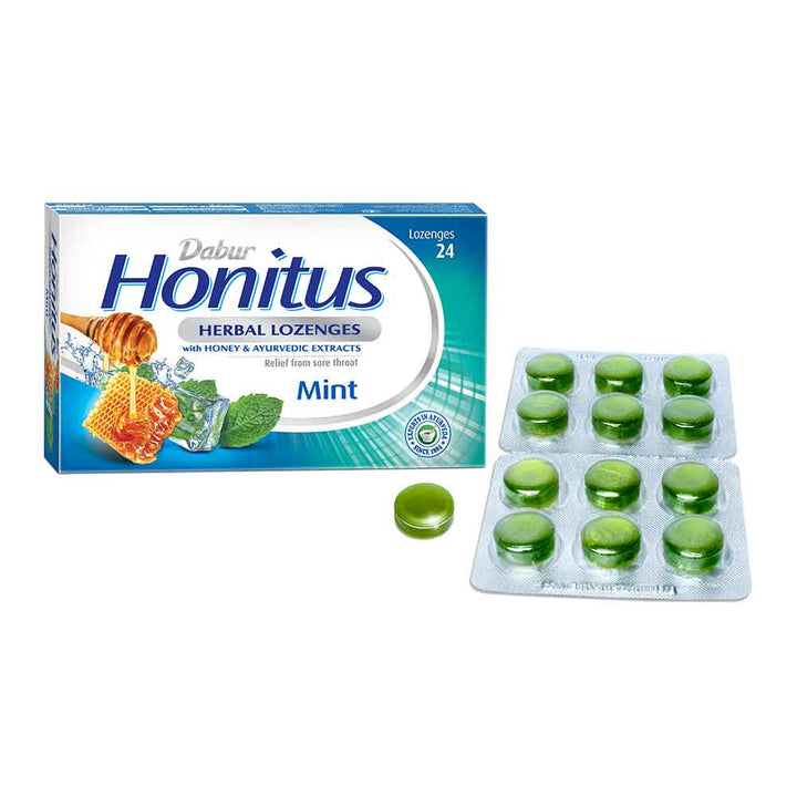 Dabur Honitus Herbal Lozenges Mint 24's - Easy Pharmacy LLC