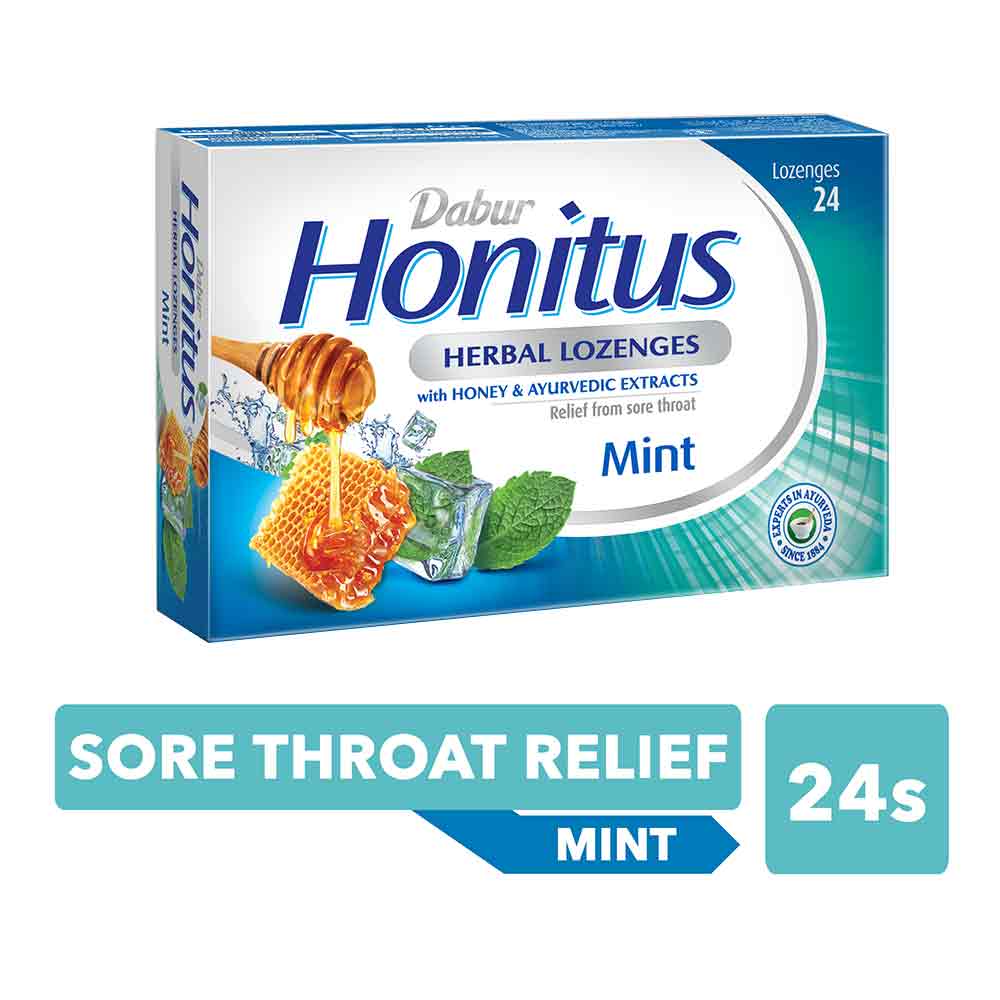 Dabur Honitus Herbal Lozenges Mint 24's - Easy Pharmacy LLC