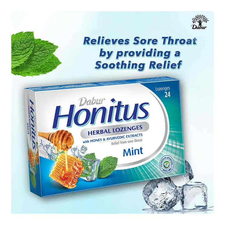 Dabur Honitus Herbal Lozenges Mint 24's - Easy Pharmacy LLC