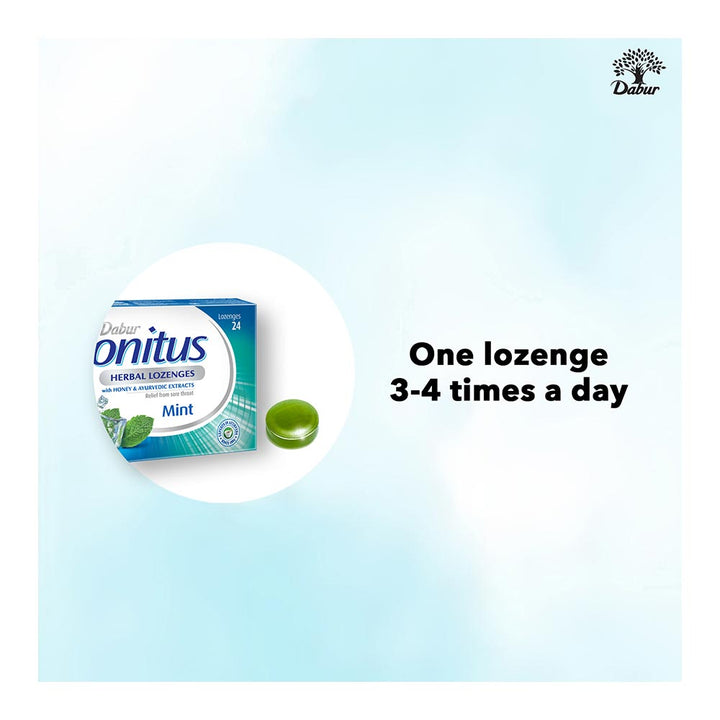 Dabur Honitus Herbal Lozenges Mint 24's - Easy Pharmacy LLC