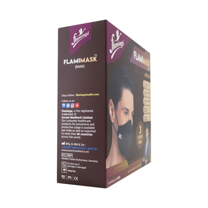 Flamingo FlamiMask Reusable & Washable Face Mask Male 3's - Easy Pharmacy LLC