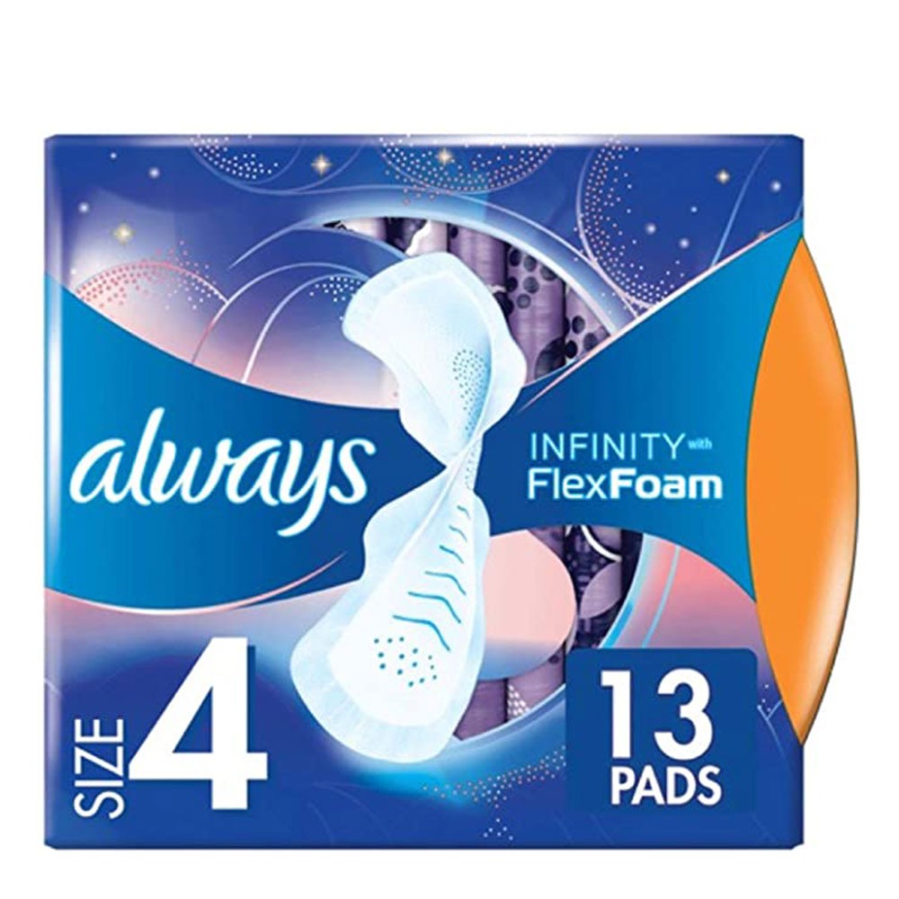Always Infinity Size 4 With Wings Sanitary Pad 13's 12663 - Easy Pharmacy LLC