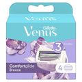 Gillette Venus Comfortglide Breeze Women's Razor Blade Refills, Pack of 4's