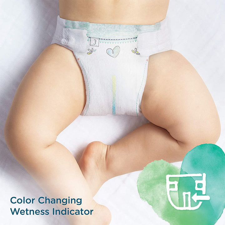 Pampers Pure Protection Premium Cotton Baby Diapers, Size 4, 9-14Kg, Pack of 28's - Easy Pharmacy LLC