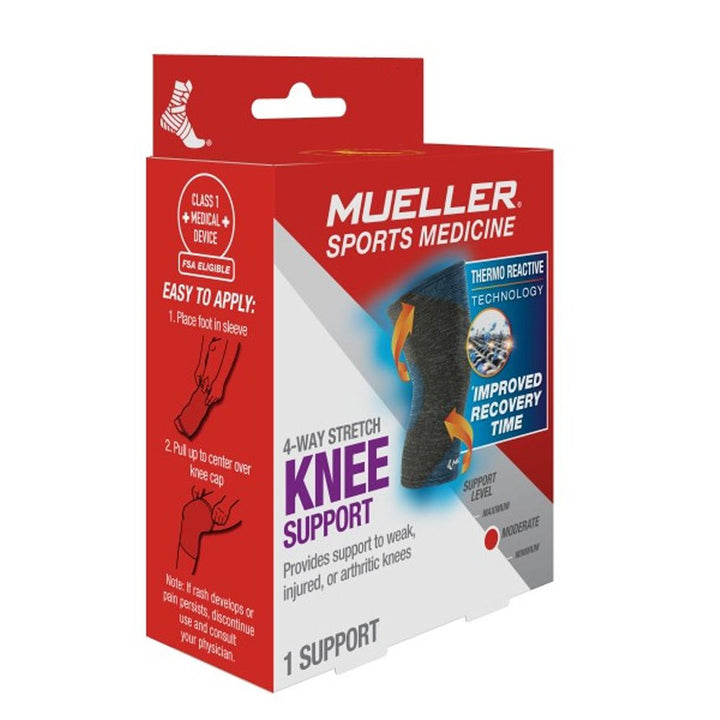 Mueller 4-Way Stretch Knit Knee Support LG/XL 64425 - Easy Pharmacy LLC