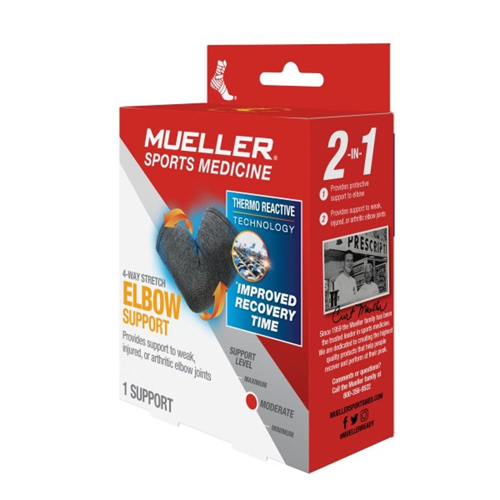Mueller 4-Way Stretch Knit Elbow Support MD/LG 67129 - Easy Pharmacy LLC