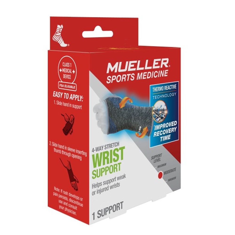 Mueller 4-Way Stretch Knit Wrist Support MD/LG 67729 - Easy Pharmacy LLC