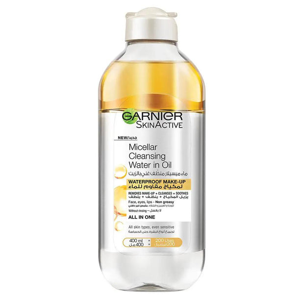 Garnier SkinActive Micellar Cleansing Water in Oil All-in-One Waterproof Make-Up 400 mL