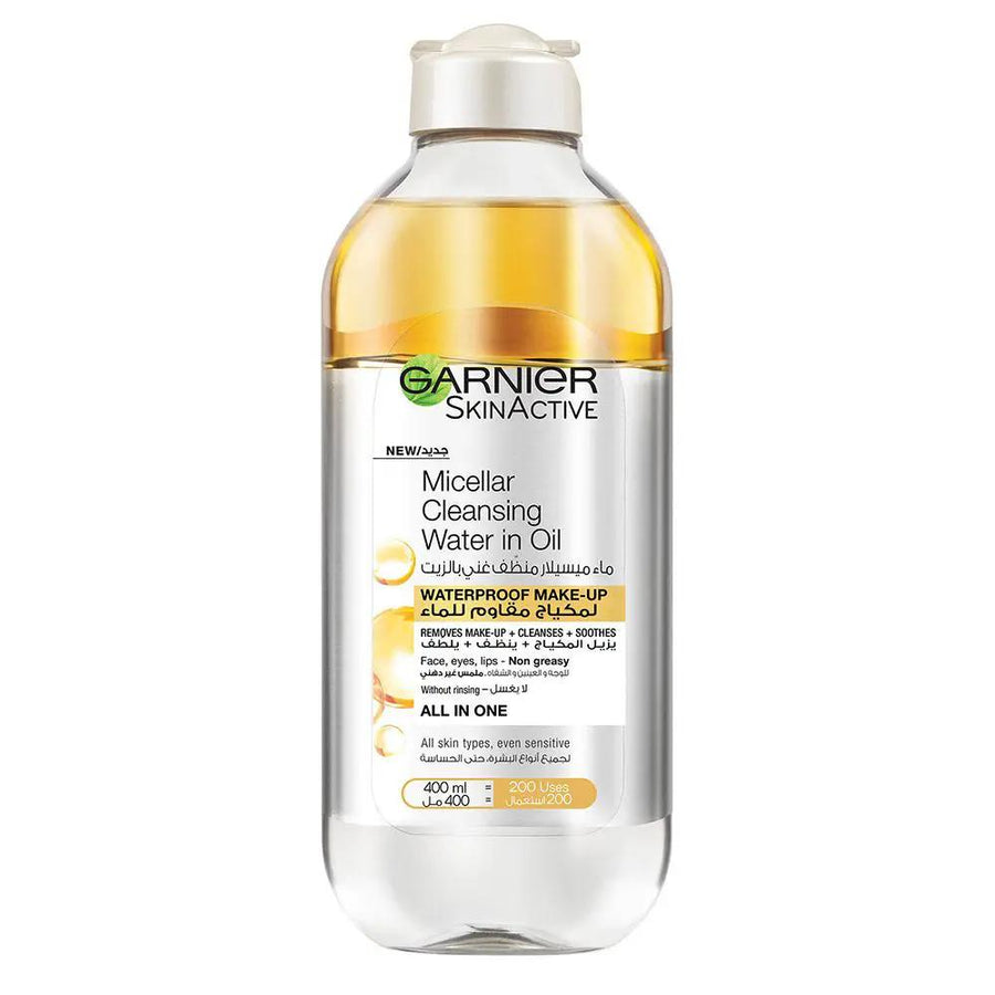 Garnier SkinActive Micellar Cleansing Water in Oil All-in-One Waterproof Make-Up 400 mL
