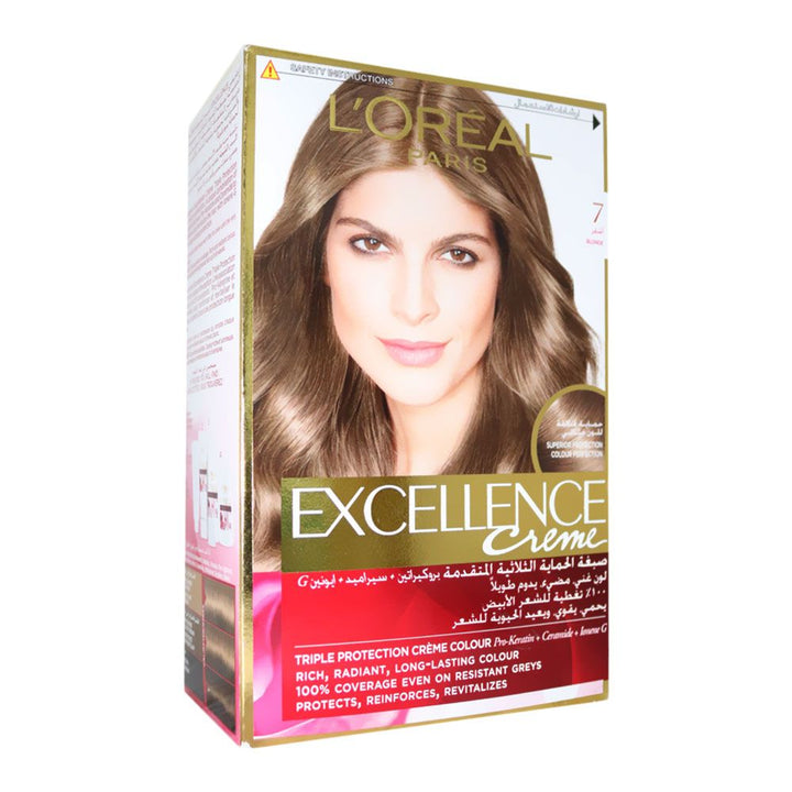 Loreal Paris Excellence Cream Hair Color 7 Blonde 1's - Easy Pharmacy LLC