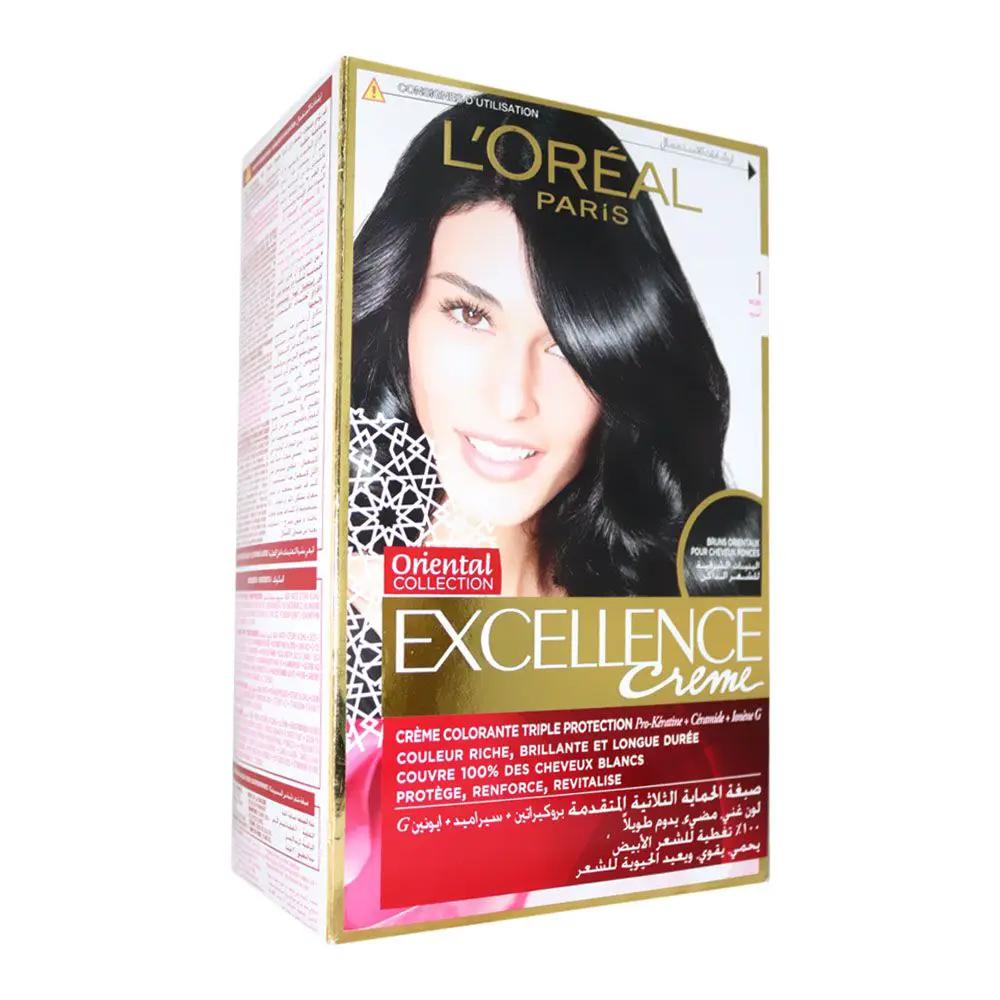 Loreal Paris Excellence Cream Hair Color 1 Black 1's