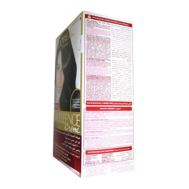 Loreal Paris Excellence Cream Hair Color 1 Black 1's