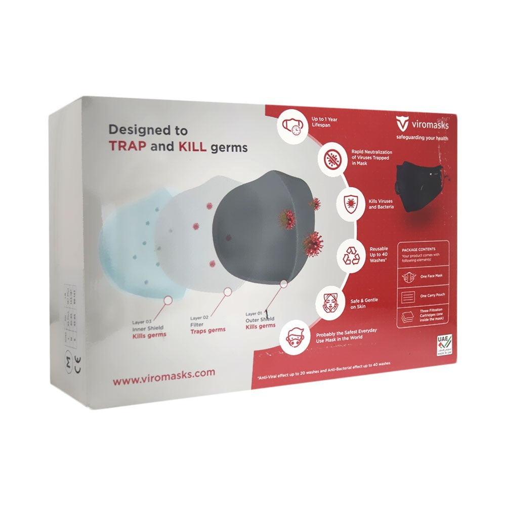 Viromasks Reusable Washable Fabric Face Mask 1's - Easy Pharmacy LLC