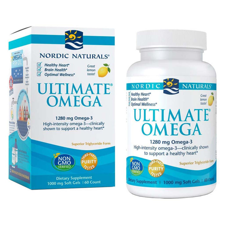 Nordic Naturals Ultimate Omega 3 1280mg Per Serving Fish Oil Supplement Softgels, Pack of 60's - Easy Pharmacy LLC