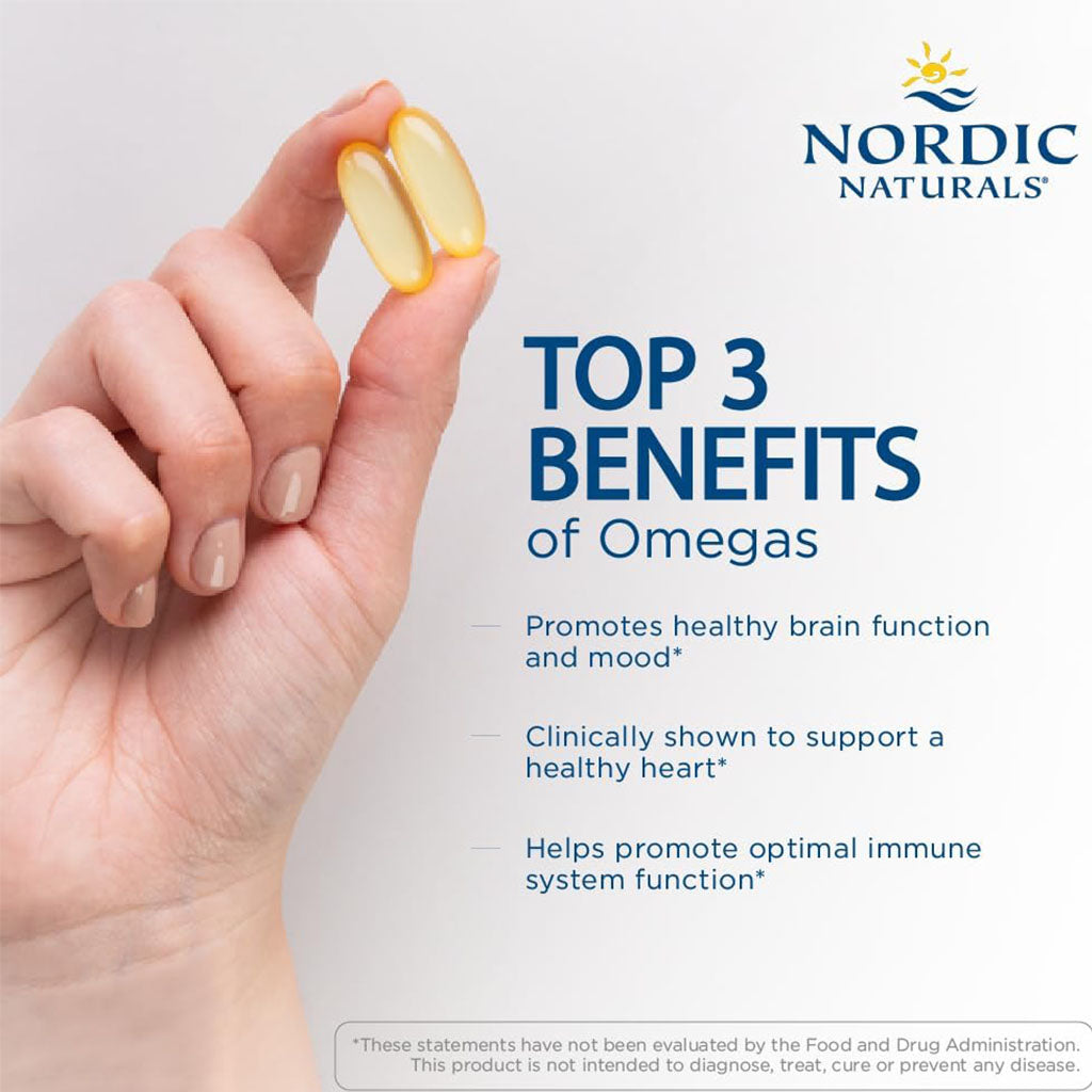 Nordic Naturals Ultimate Omega 3 1280mg Per Serving Fish Oil Supplement Softgels, Pack of 60's - Easy Pharmacy LLC