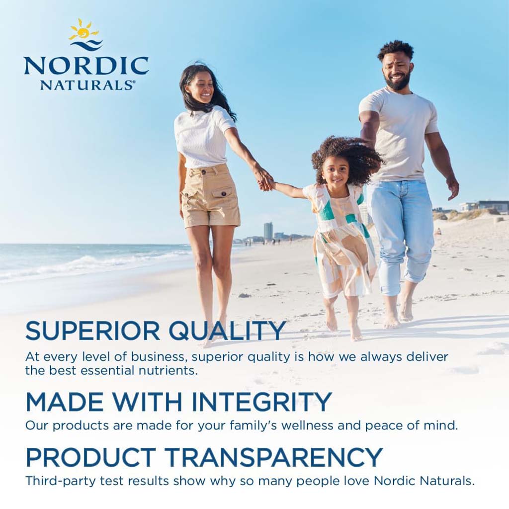 Nordic Naturals Complete Omega-D3 Omega 3 6 9 + Vitamin D3 Fish Oil Supplement Softgels - Lemon Flavour, Pack of 60's - Easy Pharmacy LLC