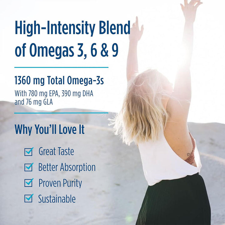 Nordic Naturals Complete Omega Xtra Omega 3 6 9 Fish Oil Supplement Softgels, Pack of 60's - Easy Pharmacy LLC