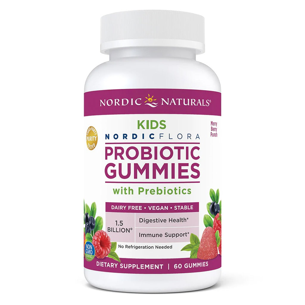 Nordic Naturals Kids Nordic Flora Probiotic With Prebiotic Gummies, Pack of 60's - Easy Pharmacy LLC