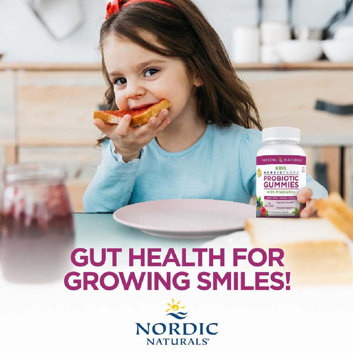 Nordic Naturals Kids Nordic Flora Probiotic With Prebiotic Gummies, Pack of 60's - Easy Pharmacy LLC