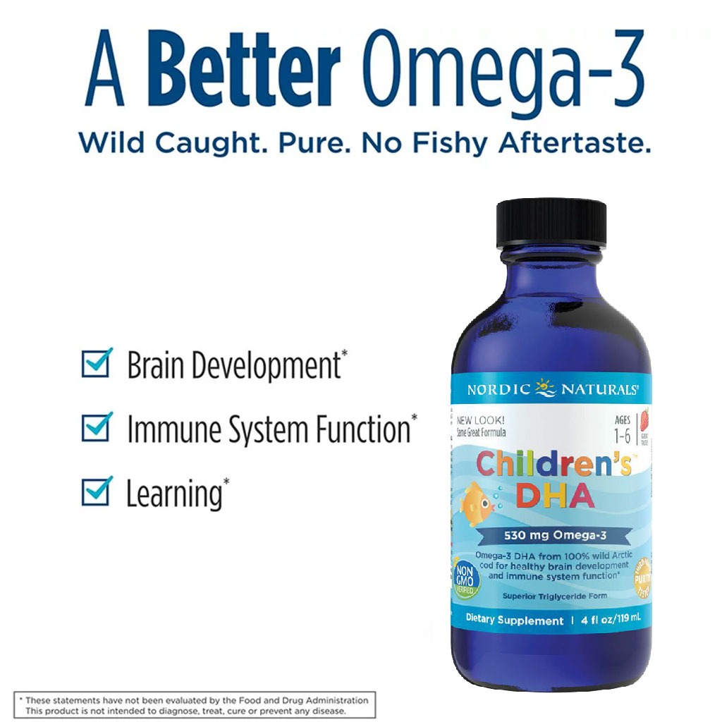 Nordic Naturals Children's DHA Omega 3 530 mg Syrup 119 mL - Easy Pharmacy LLC