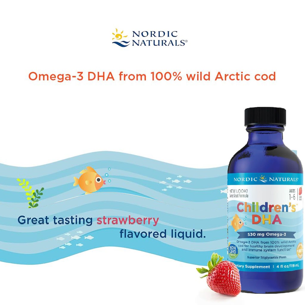 Nordic Naturals Children's DHA Omega 3 530 mg Syrup 119 mL - Easy Pharmacy LLC