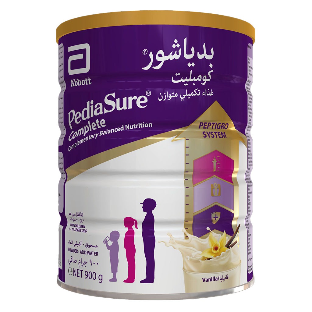 PediaSure Complete Peptrigro Growing Up Children’s Milk Formula For 1 to 10 Years Vanilla Flavour 900g - Easy Pharmacy LLC