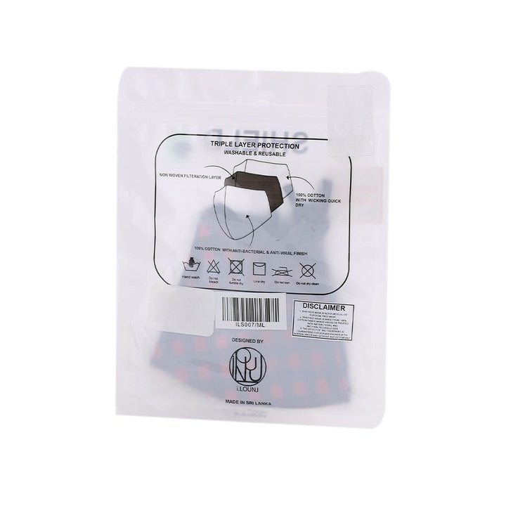 Fashion Mask Reusable Face Mask Mens Medium/Large ILS007 - Easy Pharmacy LLC