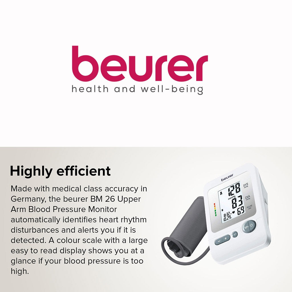 Beurer BM26 Upper Arm Blood Pressure Monitor - Easy Pharmacy LLC