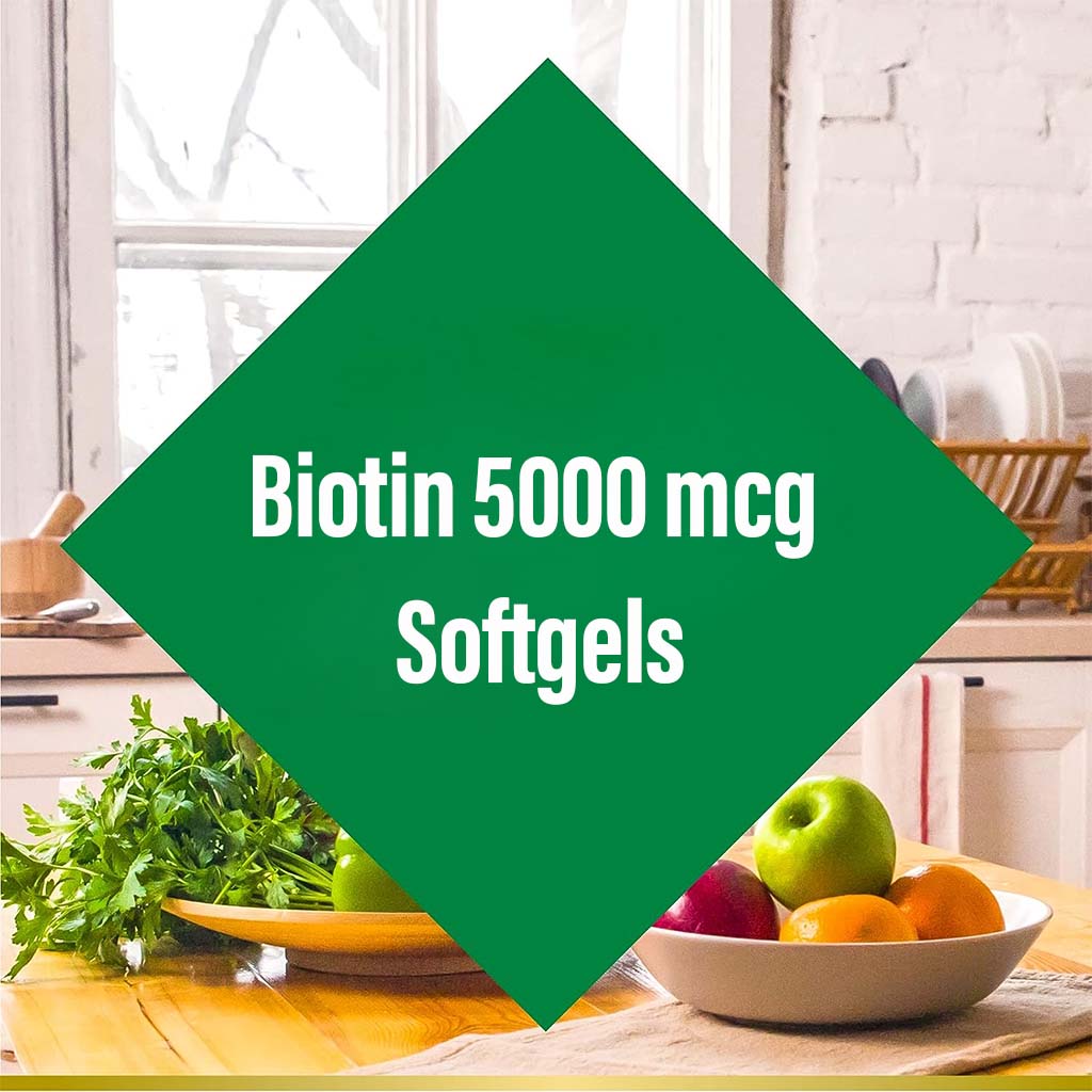 Nature's Bounty Biotin 5000 mcg Softgels 150's - Easy Pharmacy LLC