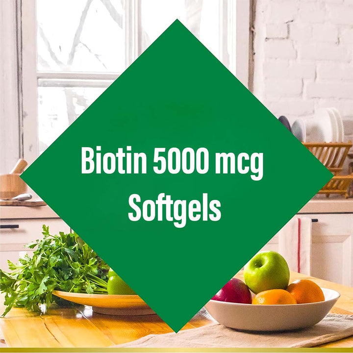 Nature's Bounty Biotin 5000 mcg Softgels 150's - Easy Pharmacy LLC