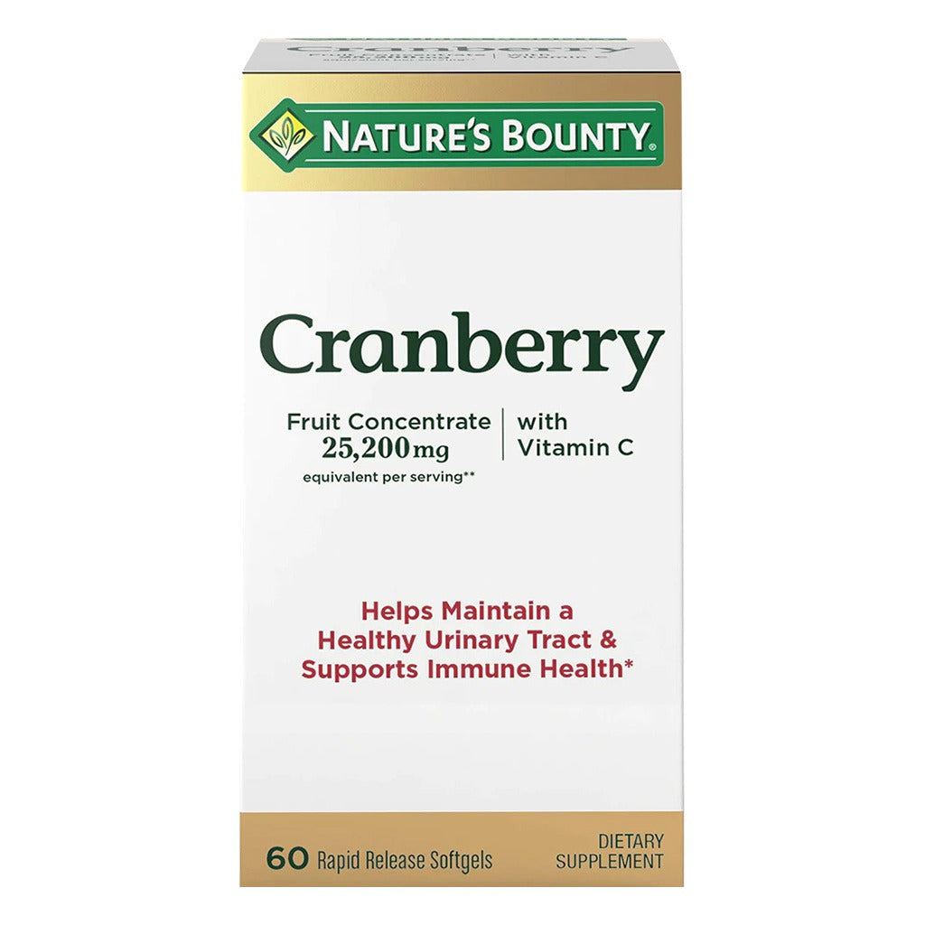 Nature's Bounty Cranberry 25,200 mg with Vitamin C Softgels 60's - Easy Pharmacy LLC