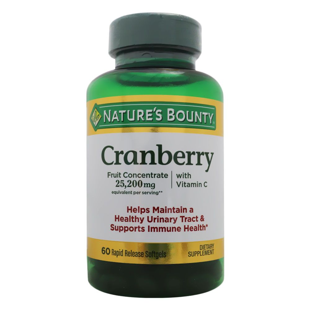 Nature's Bounty Cranberry 25,200 mg with Vitamin C Softgels 60's - Easy Pharmacy LLC