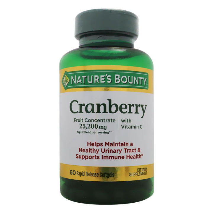 Nature's Bounty Cranberry 25,200 mg with Vitamin C Softgels 60's - Easy Pharmacy LLC
