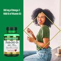 Nature's Bounty 1200mg Fish Oil + 1000IU Vitamin D3 Supplement Softgels, Pack of 90's