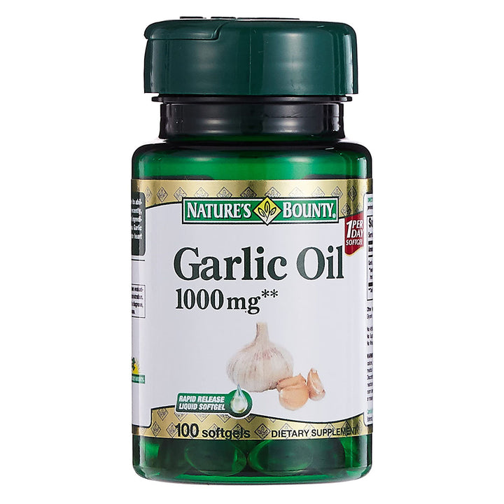 Nature's Bounty Garlic Oil 1000 mg Softgels 100's - Easy Pharmacy LLC
