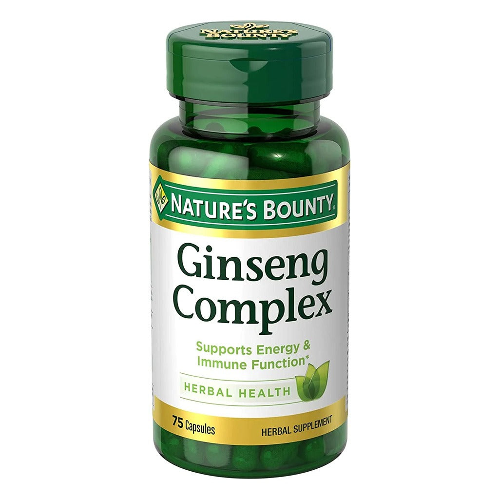 Nature's Bounty Ginseng Complex Capsules 75's - Easy Pharmacy LLC