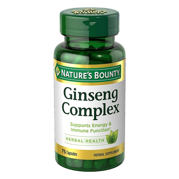 Nature's Bounty Ginseng Complex Capsules 75's - Easy Pharmacy LLC