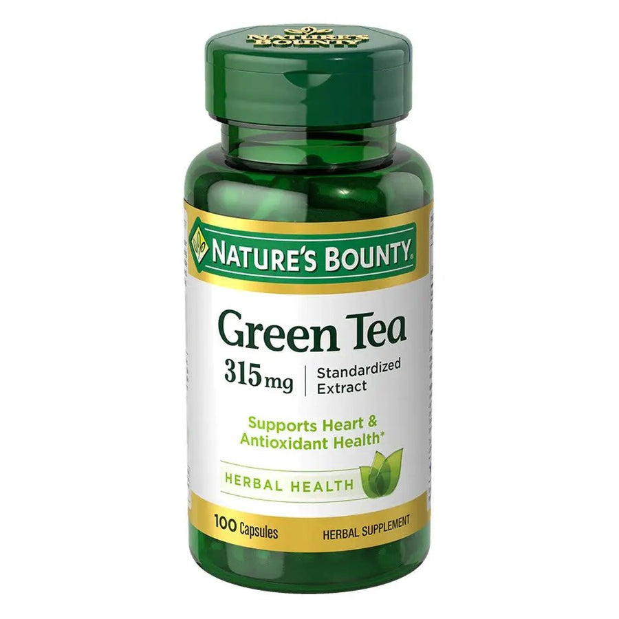 Nature’s Bounty Green Tea Extract 315 mg Capsules – Daily Herbal Supplement for General Wellness, 100 Count
