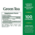 Nature’s Bounty Green Tea Extract 315 mg Capsules – Daily Herbal Supplement for General Wellness, 100 Count