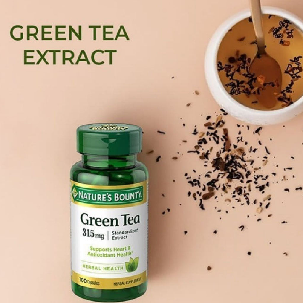 Nature's Bounty Green Tea Extract 315mg Capsules For Antioxidant Support, Pack of 100's - Easy Pharmacy LLC