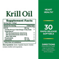 Nature’s Bounty Krill Oil 500 mg Softgels – Omega-3 & Heart Wellness Support, 30 Count
