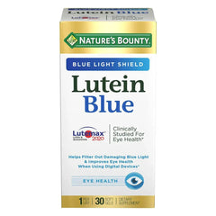 Nature’s Bounty Lutein Blue Softgels – Eye & Screen Wellness Support Supplement, 30 Count