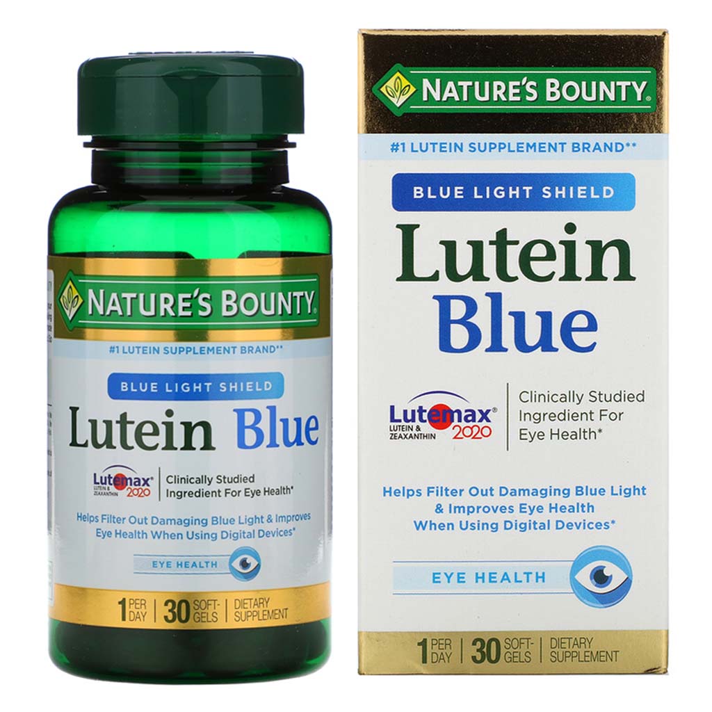 Nature's Bounty Lutein Blue Softgels 30's - Easy Pharmacy LLC