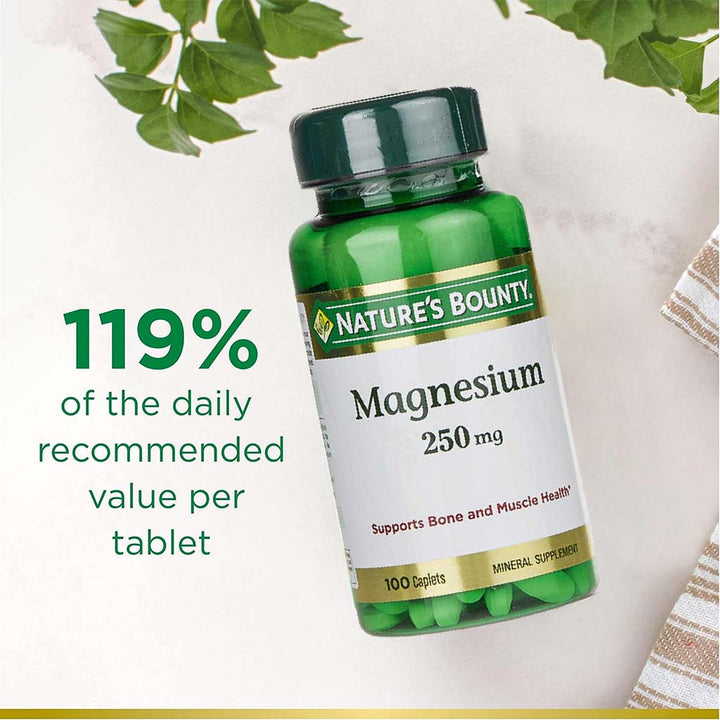 Nature's Bounty Magnesium 250 mgCaplets 100's - Easy Pharmacy LLC