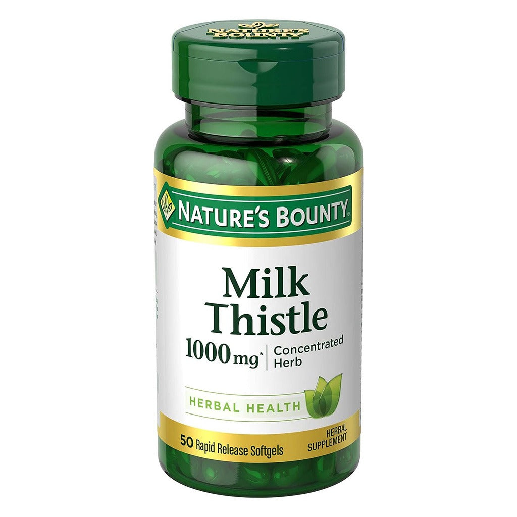 Nature's Bounty Milk Thistle 1000 mg Softgels 50's - Easy Pharmacy LLC
