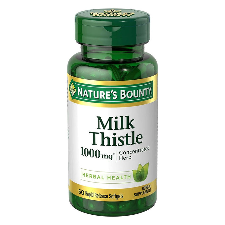 Nature's Bounty Milk Thistle 1000 mg Softgels 50's - Easy Pharmacy LLC