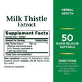 Nature's Bounty Milk Thistle 1000 mg Softgels 50's