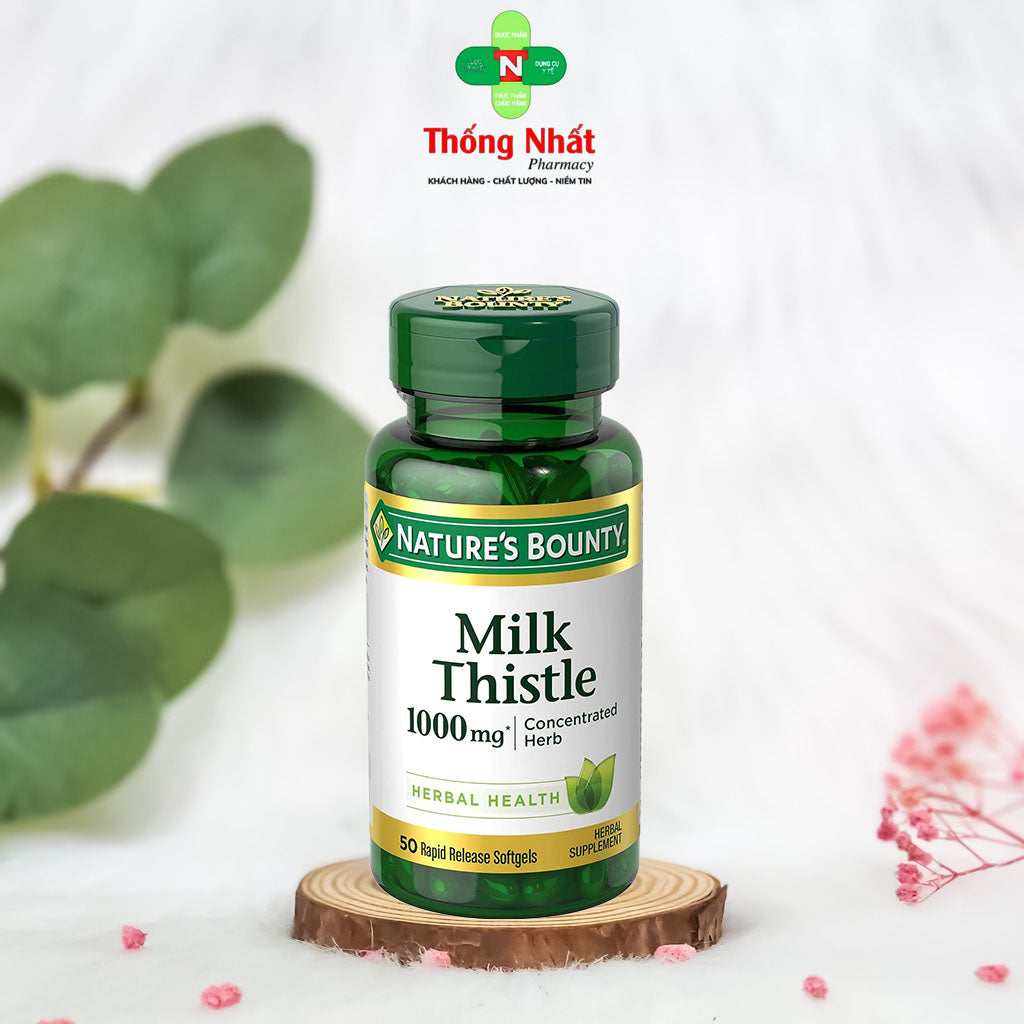 Nature's Bounty Milk Thistle 1000 mg Softgels 50's - Easy Pharmacy LLC