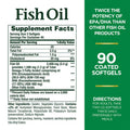Nature's Bounty 2400mg Fish Oil Supplement Softgels, Pack of 90's