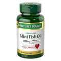 Nature’s Bounty 1290 mg Mini Fish Oil Softgels – Omega-3 & Heart Wellness Support, 90 Count